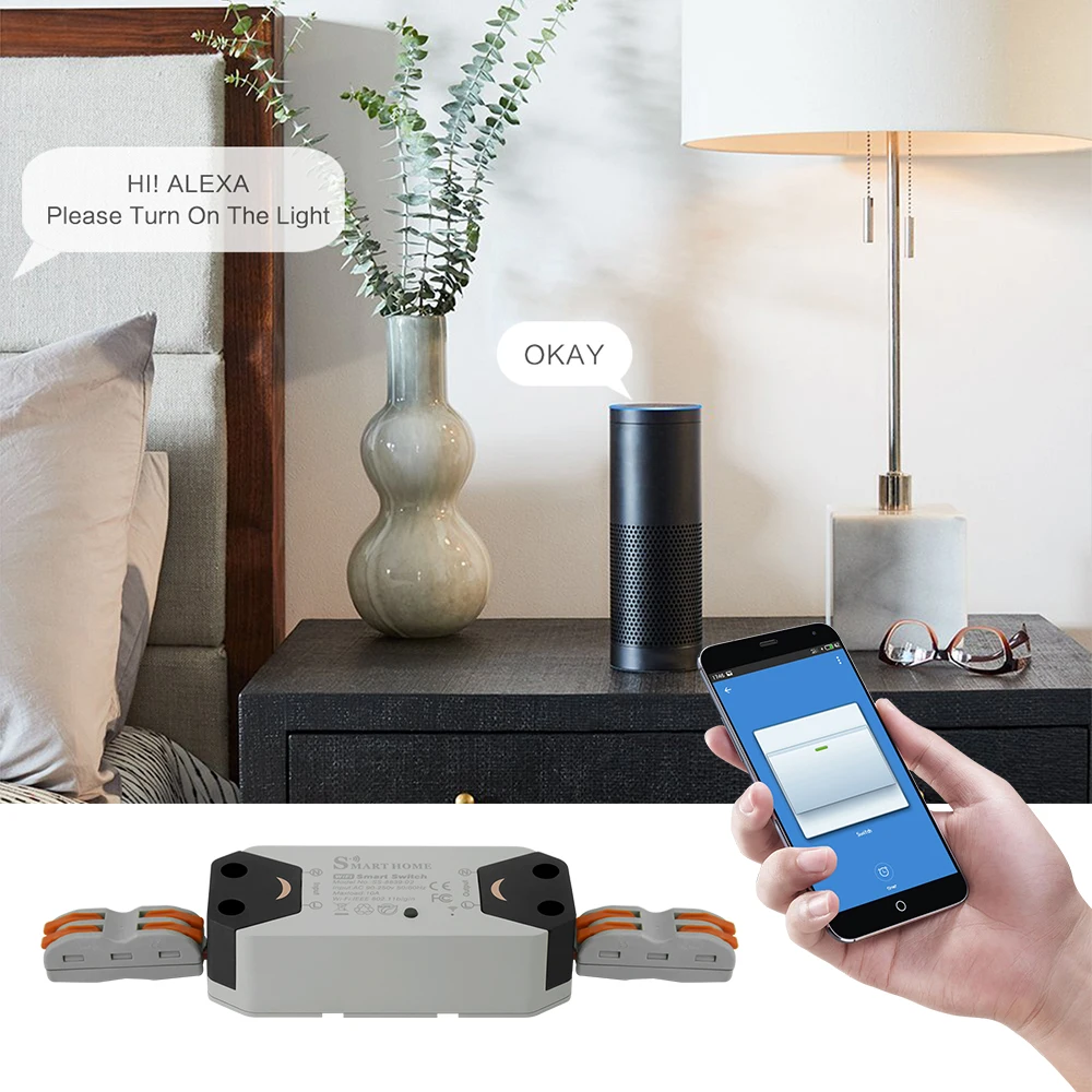 4PCS Wifi Smart Switch DIY Smart Remote Switch Wireless Home Automation Control Work Light Switch Wifi Smart Home
4PCS Wifi Smart Switch DIY Smart Remote Switch Wireless Home Automation Control Work Light Switch Wifi Smart Home