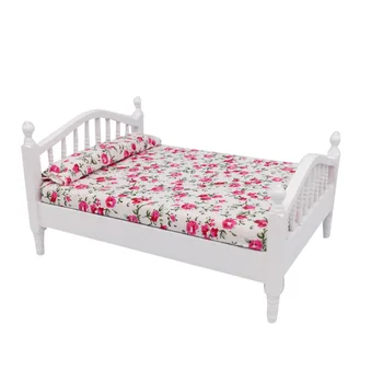 1/12 Scale Miniature Dollhouse Pocket Double Bed Model - Dark Color Floral Pattern
1/12 Scale Miniature Dollhouse Pocket Double Bed Model - Dark Color Floral Pattern