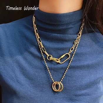 Timeless Wonder Titanium Layered Chains Statement Necklace Women Stainless Steel Jewelry Gothic Top Punk Ins Versatile Rare 3026
Timeless Wonder Titanium Layered Chains Statement Necklace Women Stainless Steel Jewelry Gothic Top Punk Ins Versatile Rare 3026