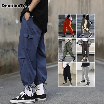 2020 Men Multi-pocket Harem Hip Pop Pants ankle banded pants Casual Fashion Cargo Pants Hombre Men wild leg loose pants
2020 Men Multi-pocket Harem Hip Pop Pants ankle banded pants Casual Fashion Cargo Pants Hombre Men wild leg loose pants