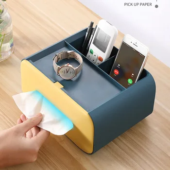 Multifunctional Tissue Box Home Office Sundries Storage Box Desktop Remote Controller Organizer LKS99
Multifunctional Tissue Box Home Office Sundries Storage Box Desktop Remote Controller Organizer LKS99