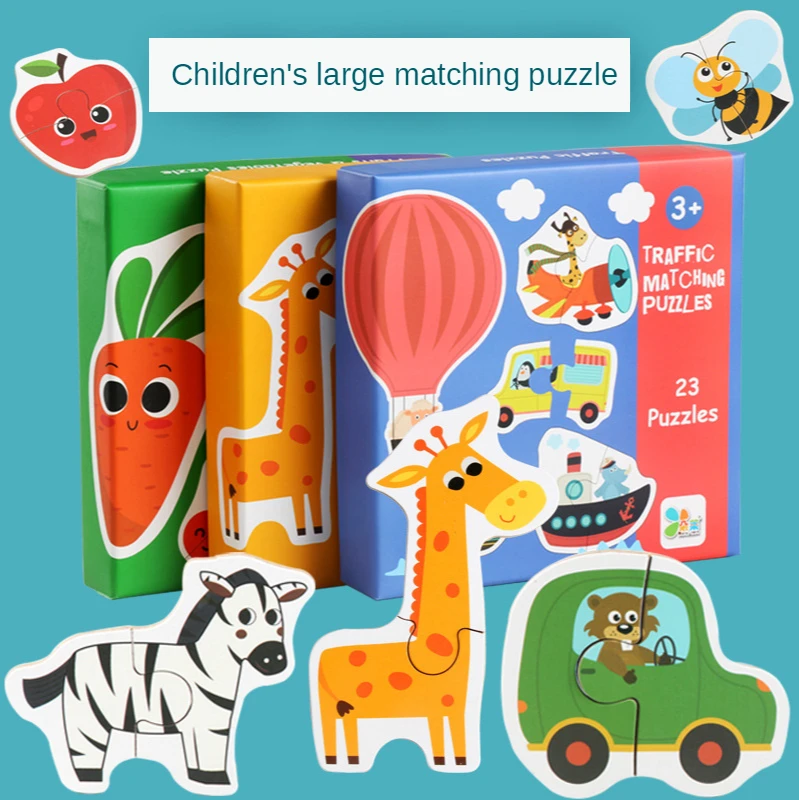 Children's Matching Puzzle Animal Traffic Fruit and Vegetable Wooden Early Education and Wisdom Toy Map
Children's Matching Puzzle Animal Traffic Fruit and Vegetable Wooden Early Education and Wisdom Toy Map