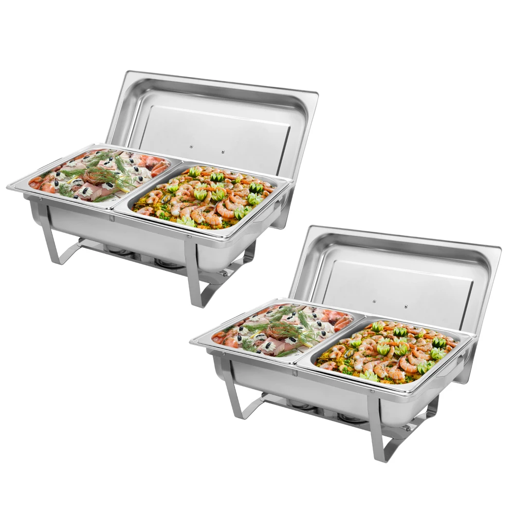 US WarehouseZOKOP 9L*2 Double Grid Each Set 2*1/2 Stainless Steel Rectangular Buffet Stove free shipping drop shipping
US WarehouseZOKOP 9L*2 Double Grid Each Set 2*1/2 Stainless Steel Rectangular Buffet Stove free shipping drop shipping