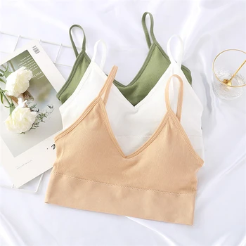 Sexy Crop Tops Tube Top Women Seamless Sports Lingerie Tee Bra Tank Female Streetwear Sleeveless Camisole Brassiere Female
Sexy Crop Tops Tube Top Women Seamless Sports Lingerie Tee Bra Tank Female Streetwear Sleeveless Camisole Brassiere Female