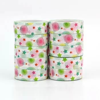 NEW 10PCS/lot Decorative Stars Fireworks Washi Tapes Paper for Party Scrapbooking Planner Adhesive Masking Tapes School Supply
NEW 10PCS/lot Decorative Stars Fireworks Washi Tapes Paper for Party Scrapbooking Planner Adhesive Masking Tapes School Supply