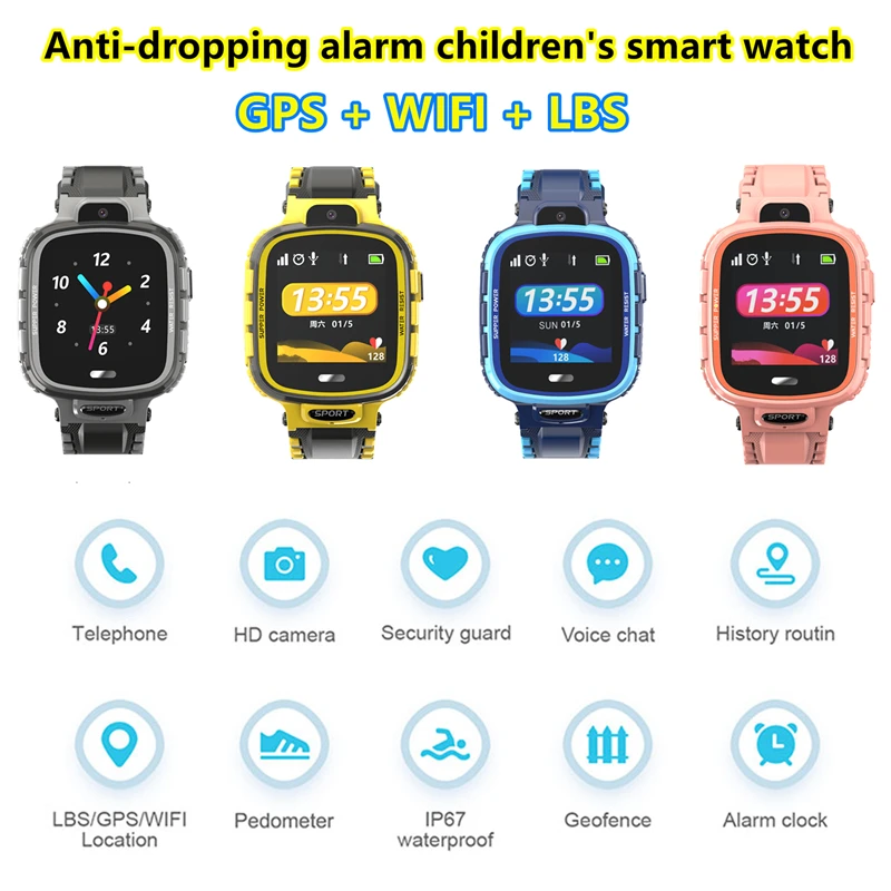 S26 2G Smart Watch Phone Watch Waterproof IP67 GPS+WIFI+LBS Child Positioning Watch Falling off SOS Alarm Kids watch For Kids
S26 2G Smart Watch Phone Watch Waterproof IP67 GPS+WIFI+LBS Child Positioning Watch Falling off SOS Alarm Kids watch For Kids