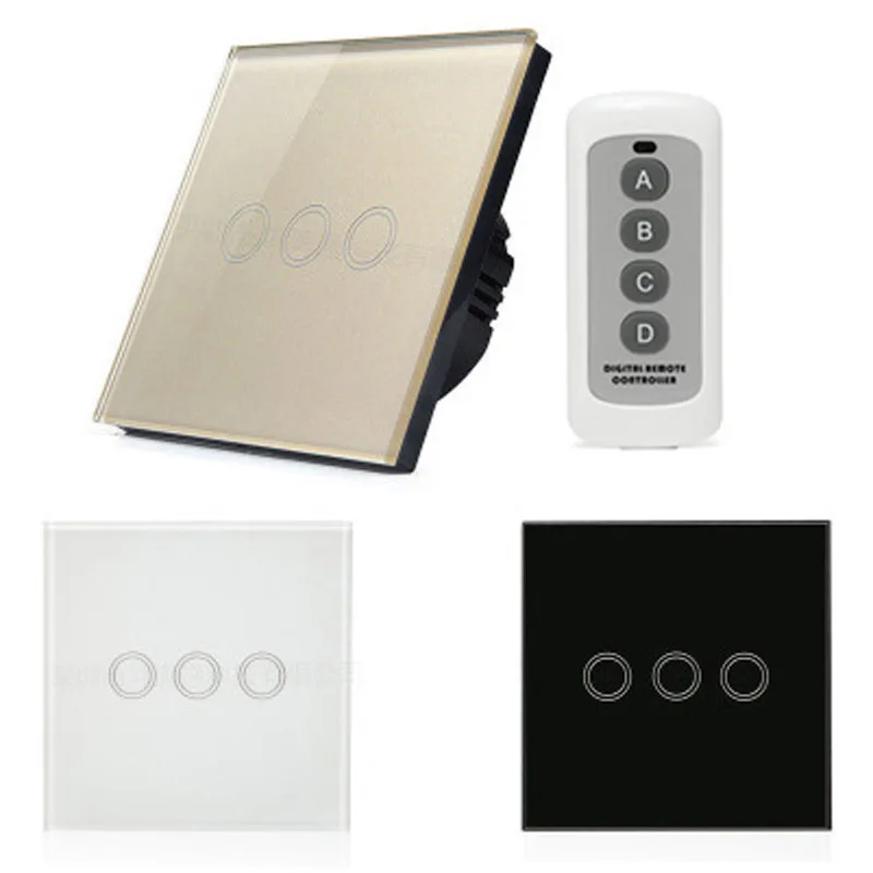 Manufacturers Direct Selling 86 Three Open Single FireWire Wireless Remote Switch Smart Home Touch Switch 433MHZ RF
Manufacturers Direct Selling 86 Three Open Single FireWire Wireless Remote Switch Smart Home Touch Switch 433MHZ RF