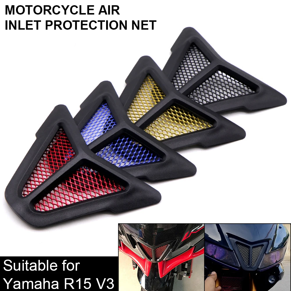 Motorcycle Headlight Air Inlet Cover Aluminum Alloy Mesh Cover Guard Air Inlet Protector for 2018-2020 Yamaha R15 V3 Accessories
Motorcycle Headlight Air Inlet Cover Aluminum Alloy Mesh Cover Guard Air Inlet Protector for 2018-2020 Yamaha R15 V3 Accessories