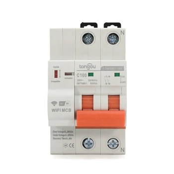 TONGOU 2P WIFI Circuit Breaker Timer Remote Control with Overload and Overvoltage/Undervoltage ligent Switch 16A
TONGOU 2P WIFI Circuit Breaker Timer Remote Control with Overload and Overvoltage/Undervoltage ligent Switch 16A