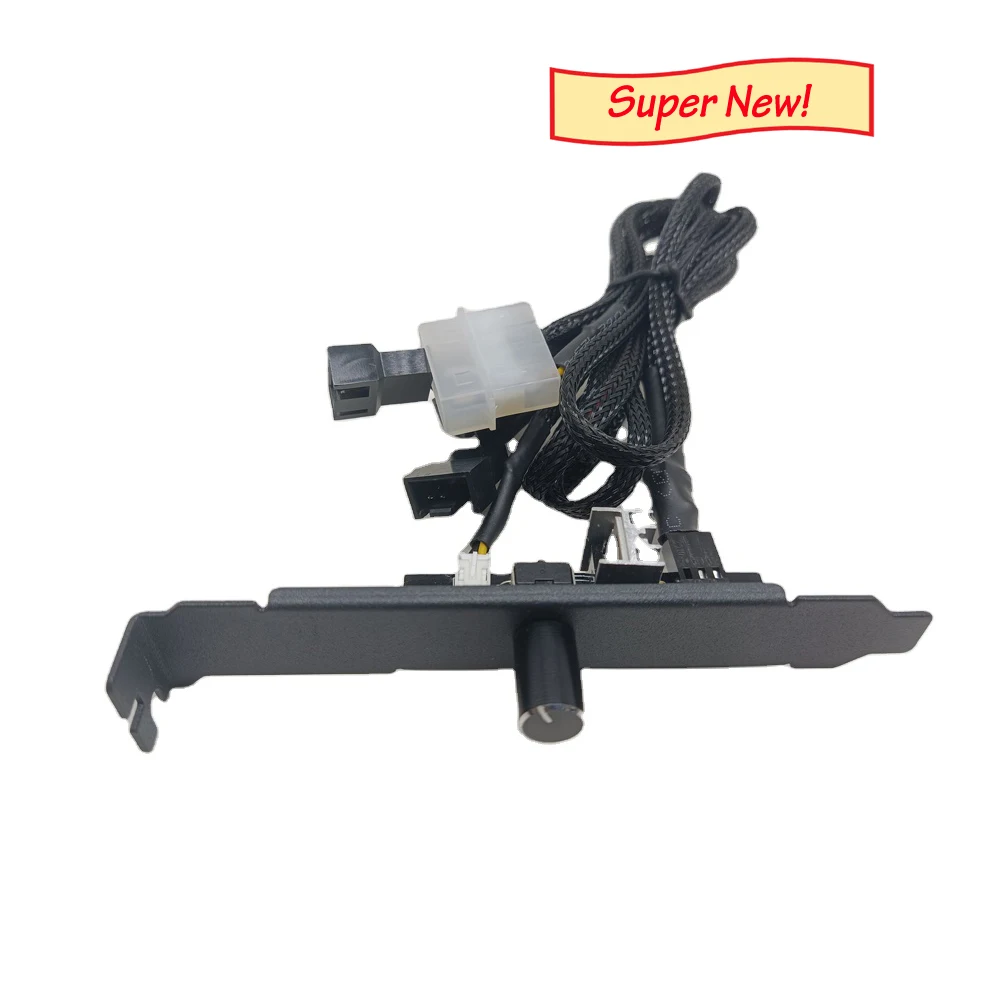 Case fan adjust speed adaptor from powersupply PCI place support 3pin or 4pin 3v-12v
Case fan adjust speed adaptor from powersupply PCI place support 3pin or 4pin 3v-12v