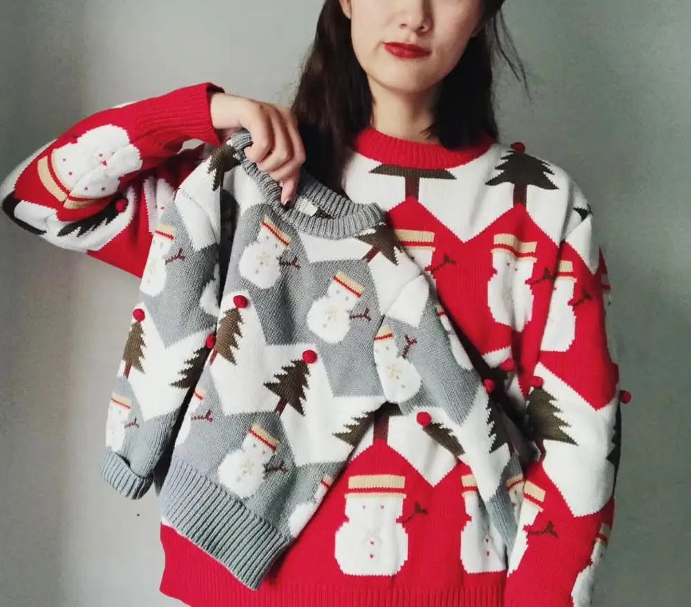 2019 New Autumn and Winter Cotton Knit Christmas Sweater Mommy and Me Clothes Family Matching Clothes
2019 New Autumn and Winter Cotton Knit Christmas Sweater Mommy and Me Clothes Family Matching Clothes