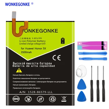 WONKEGONKE 3500mAh HB396481EBC Battery for Huawei Honor 5X for Huawei G7 Plus/ G8 /G8X battery 
WONKEGONKE 3500mAh HB396481EBC Battery for Huawei Honor 5X for Huawei G7 Plus/ G8 /G8X battery