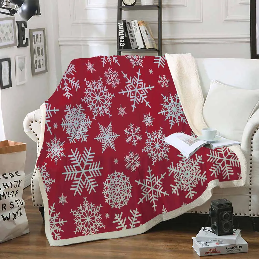 Winter White Snowflake Red Blanket Christmas Super Soft Plush Sherpa Throw Blankets for Beds Sofa Cover the Comfy Travel Blanket
Winter White Snowflake Red Blanket Christmas Super Soft Plush Sherpa Throw Blankets for Beds Sofa Cover the Comfy Travel Blanket