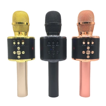 Wireless Bluetooth Karaoke Portable Handheld Microphone with Controllable Colorful LED Lights, for Android/iPhone/PC or All Smar
Wireless Bluetooth Karaoke Portable Handheld Microphone with Controllable Colorful LED Lights, for Android/iPhone/PC or All Smar