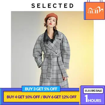 SELECTED Women's Loose Fit Plaid Silhouette Overcoat LAB|419421501
SELECTED Women's Loose Fit Plaid Silhouette Overcoat LAB|419421501