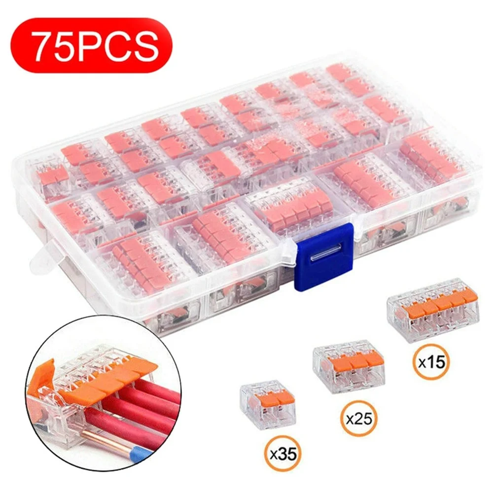 75 шт. электрические разъемы проволочный блок захват терминал кабель многоразового мини-быстрые домашние провод разъема
75 шт. электрические разъемы проволочный блок захват терминал кабель многоразового мини-быстрые домашние провод разъема