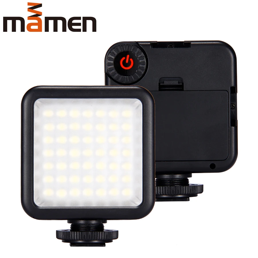 MAMEN MINI 49 LED Photography Video Light On Camera Lighting Lamp For Youtube Live Dimmable Lighting Lamp Studio Makeup For DLSR
MAMEN MINI 49 LED Photography Video Light On Camera Lighting Lamp For Youtube Live Dimmable Lighting Lamp Studio Makeup For DLSR