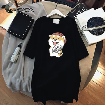 2020 Summer Mini Dress Women Print Cute Dog Casual Loose Female Streetwear Oversize 4XL Kawaii Cartoon Black White Dresses New
2020 Summer Mini Dress Women Print Cute Dog Casual Loose Female Streetwear Oversize 4XL Kawaii Cartoon Black White Dresses New