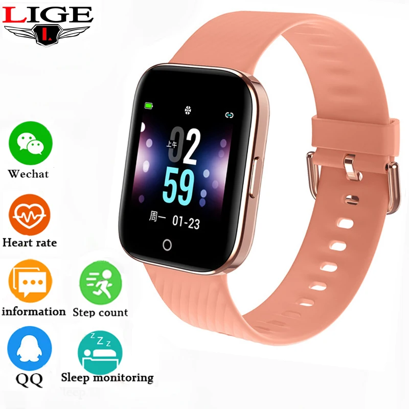 LIGE New Smart Watch Women Bluetooth Connection For Android ios Health Heart Rate Monitor IP68 Waterproof Sports Smart Watch2020
LIGE New Smart Watch Women Bluetooth Connection For Android ios Health Heart Rate Monitor IP68 Waterproof Sports Smart Watch2020