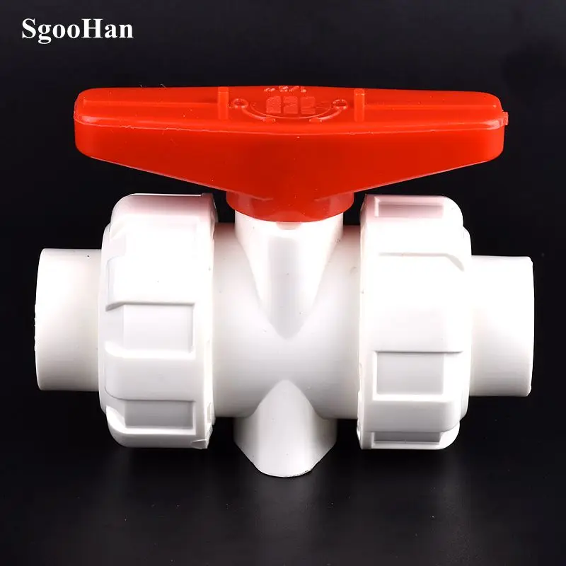 20~32mm UPVC White Ball Valve Double Union Valve Connector Aquarium Fish Tank Adapter Garden Irrigation System Pipe Fittings
20~32mm UPVC White Ball Valve Double Union Valve Connector Aquarium Fish Tank Adapter Garden Irrigation System Pipe Fittings