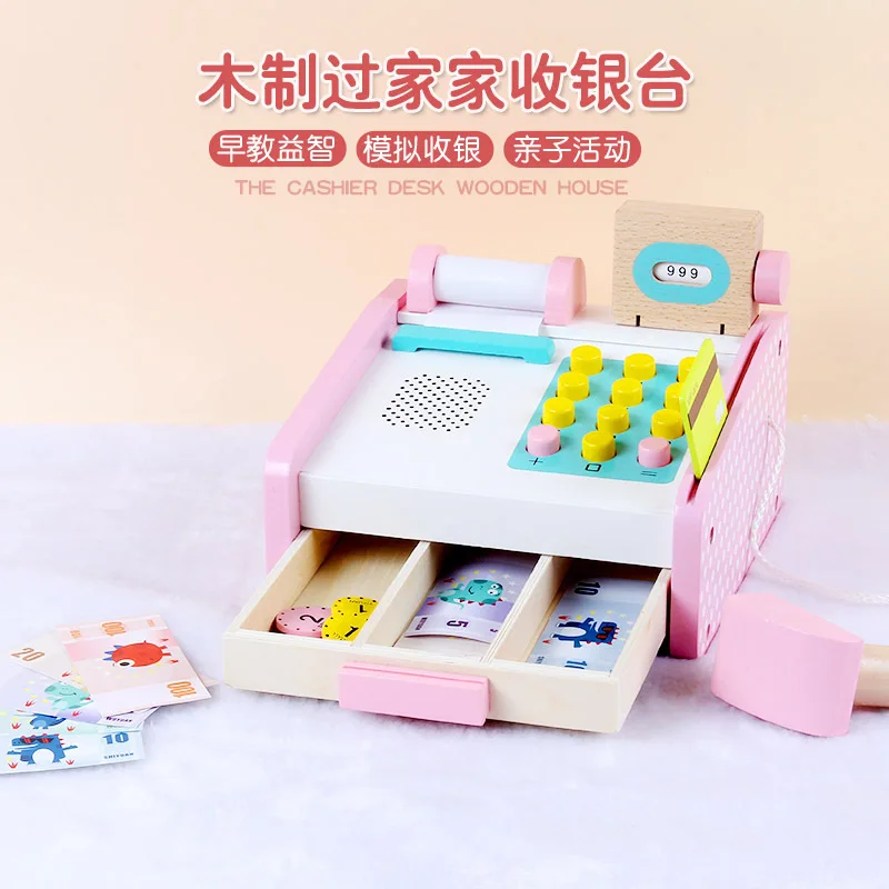 Youlebi Wooden Model DIY Children Play House Cash Register Set Educational Play House Toys
Youlebi Wooden Model DIY Children Play House Cash Register Set Educational Play House Toys