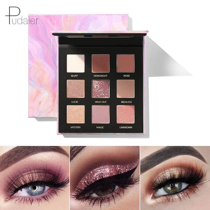 

Pudaier Warm Earth Color Shimmer Matte Shining Eyeshadow Pallete Eye Shadow Powder Palette Makeup Cosmetics for Women