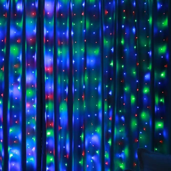3MX3M 300Led String Lights Curtain Icicle Fairys Lights Christmas Garland Lamp Remote Control 8modes For Window Home Decoration
3MX3M 300Led String Lights Curtain Icicle Fairys Lights Christmas Garland Lamp Remote Control 8modes For Window Home Decoration