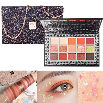 15 colors starlight colorful necklace eyeshadow palette pearly matte earth color star sequin eyeshadow eyeshadow palette
15 colors starlight colorful necklace eyeshadow palette pearly matte earth color star sequin eyeshadow eyeshadow palette