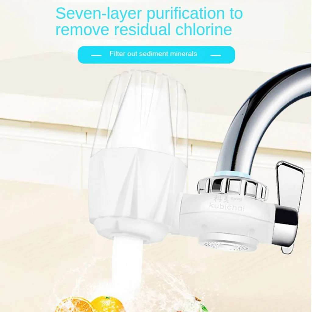 Faucet Water Filter Tap Water Purifier Filtration System Clear HBF-8912 Faucet Water Filter Tap Water Purifier Filtration System Clear HBF-8912