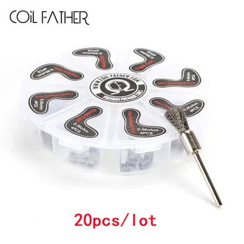 20pcs/lot Coil Father 8 in 1 Prebuilt Coil Premade Coils Demon Hunter Tiger Alien Fused Twisted Coil Fit Ecig Atomizer
20pcs/lot Coil Father 8 in 1 Prebuilt Coil Premade Coils Demon Hunter Tiger Alien Fused Twisted Coil Fit Ecig Atomizer