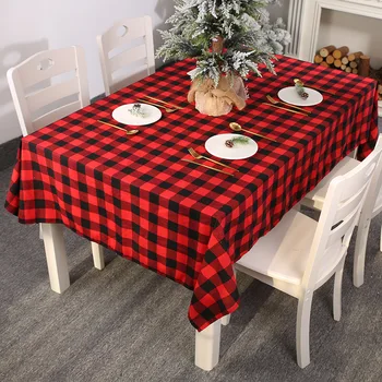 New Christmas Decorations Black and Red Grids Tablecloth Home Atmosphere Table Mat Table Mat
New Christmas Decorations Black and Red Grids Tablecloth Home Atmosphere Table Mat Table Mat