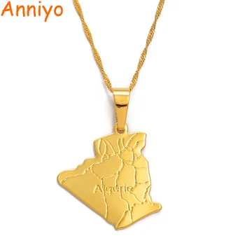 Anniyo Country Algeria Map Necklace Pendant Gold Color Trendy Jewelry Map of Algeria Necklaces #049302 
Anniyo Country Algeria Map Necklace Pendant Gold Color Trendy Jewelry Map of Algeria Necklaces #049302