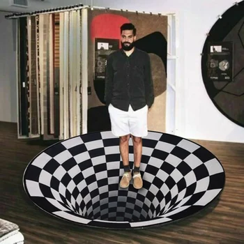 2020 3D Washable Printed Round Vortex Illusion Pattern Anti-slip Carpet Door Mat Household 66CY
2020 3D Washable Printed Round Vortex Illusion Pattern Anti-slip Carpet Door Mat Household 66CY