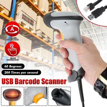 USB High Speed Automatic Barcode Scanner Handled 1D Wired Bar Code Laser Scanner
USB High Speed Automatic Barcode Scanner Handled 1D Wired Bar Code Laser Scanner