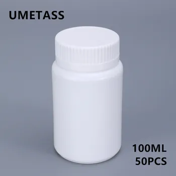 UMETASS 100ML white plastic pill capsule Bottle empty HDPE medicine vitamin bottles containers 50PCS/lot
UMETASS 100ML white plastic pill capsule Bottle empty HDPE medicine vitamin bottles containers 50PCS/lot
