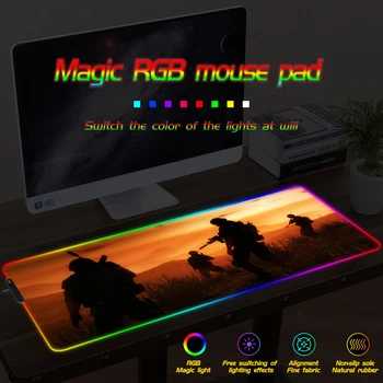 FFFAS Large mouse pad RGB LED lock edge Popular game characters Player hot Click Colorful magic mat Help mouse move
FFFAS Large mouse pad RGB LED lock edge Popular game characters Player hot Click Colorful magic mat Help mouse move