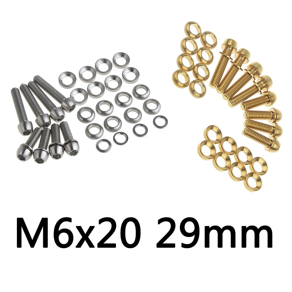 Wanyifa M6X20 29mm Titanium Screw Ti Bolt Kit for Sram Avid Elixir Code Juicy Disc Brake Caliper Mount Lever
Wanyifa M6X20 29mm Titanium Screw Ti Bolt Kit for Sram Avid Elixir Code Juicy Disc Brake Caliper Mount Lever