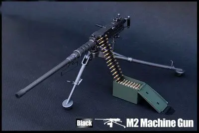 Модель 1/6 года тяжелый пулемет ZY Toys-M2 Browning (черная окрашенная) миниатюрная модель