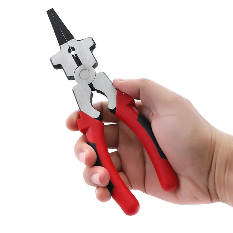 8Inch High Quality Welding Tongs Carbon Steel Insulated Handle Needle Nose Pliers Multi Function Welding Tool
8Inch High Quality Welding Tongs Carbon Steel Insulated Handle Needle Nose Pliers Multi Function Welding Tool