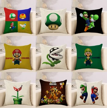 Super Mario Cushion Cover Cotton Linen Cartoon Styles Printed Decor Throw Pillows Living Room Sofa Home Decoration Pillow Case
Super Mario Cushion Cover Cotton Linen Cartoon Styles Printed Decor Throw Pillows Living Room Sofa Home Decoration Pillow Case