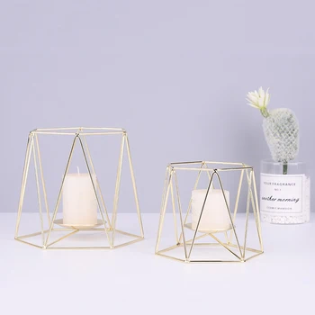 Nordic Style Geometric Candle Holders Wrought Iron Crafts Romantic Home Decor Candlestick
Nordic Style Geometric Candle Holders Wrought Iron Crafts Romantic Home Decor Candlestick