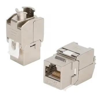 2PCS Assembled Crimp-Free RJ45 Network Module Adapter with CAT7 10G Female Interface
2PCS Assembled Crimp-Free RJ45 Network Module Adapter with CAT7 10G Female Interface