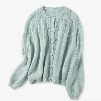 New Hollow Out Crochet Knitted Cardigan Women O Neck Sweater Solid Color Single Breasted Knitted Sweater Knitted Jacket
New Hollow Out Crochet Knitted Cardigan Women O Neck Sweater Solid Color Single Breasted Knitted Sweater Knitted Jacket