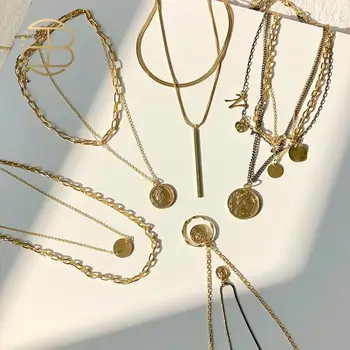 E.B.belle 2020 New Gold Chain Portrait Coin Necklace for women Muklltilayer Choker Necklaces For Summer Jewelry Wholesale
E.B.belle 2020 New Gold Chain Portrait Coin Necklace for women Muklltilayer Choker Necklaces For Summer Jewelry Wholesale