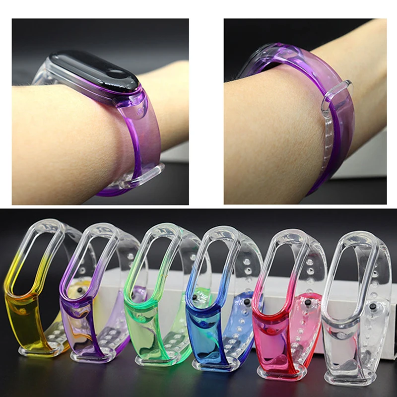 Millet Bracelet Transparent Wrist Watch with Stylish Atmosphere Multicolor TPU Strap Suitable for Millet Bracelet 3/4/5
Millet Bracelet Transparent Wrist Watch with Stylish Atmosphere Multicolor TPU Strap Suitable for Millet Bracelet 3/4/5
