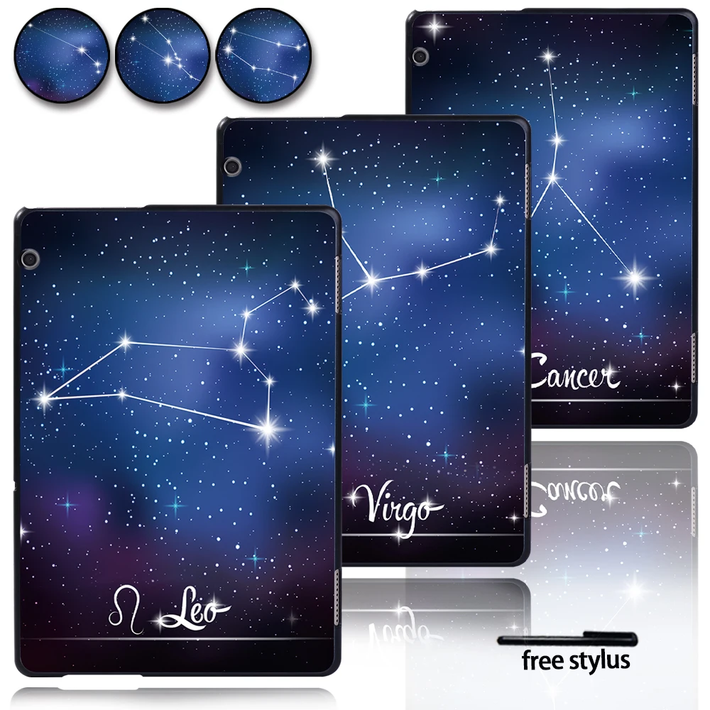For Huawei MediaPad T3 8.0/T3 10 9.6"/T5 10 10.1" Hard Shell Tablet Protective Case with Starry Pictures of 12 Constellations
For Huawei MediaPad T3 8.0/T3 10 9.6"/T5 10 10.1" Hard Shell Tablet Protective Case with Starry Pictures of 12 Constellations