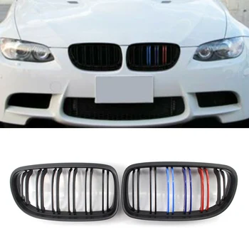 Matte Black Car Front Kidney Grille ABS M-Color Double Lines Grill For BMW E90 E91 LCI 328i 335i 2009 2010 2011 2012
Matte Black Car Front Kidney Grille ABS M-Color Double Lines Grill For BMW E90 E91 LCI 328i 335i 2009 2010 2011 2012
