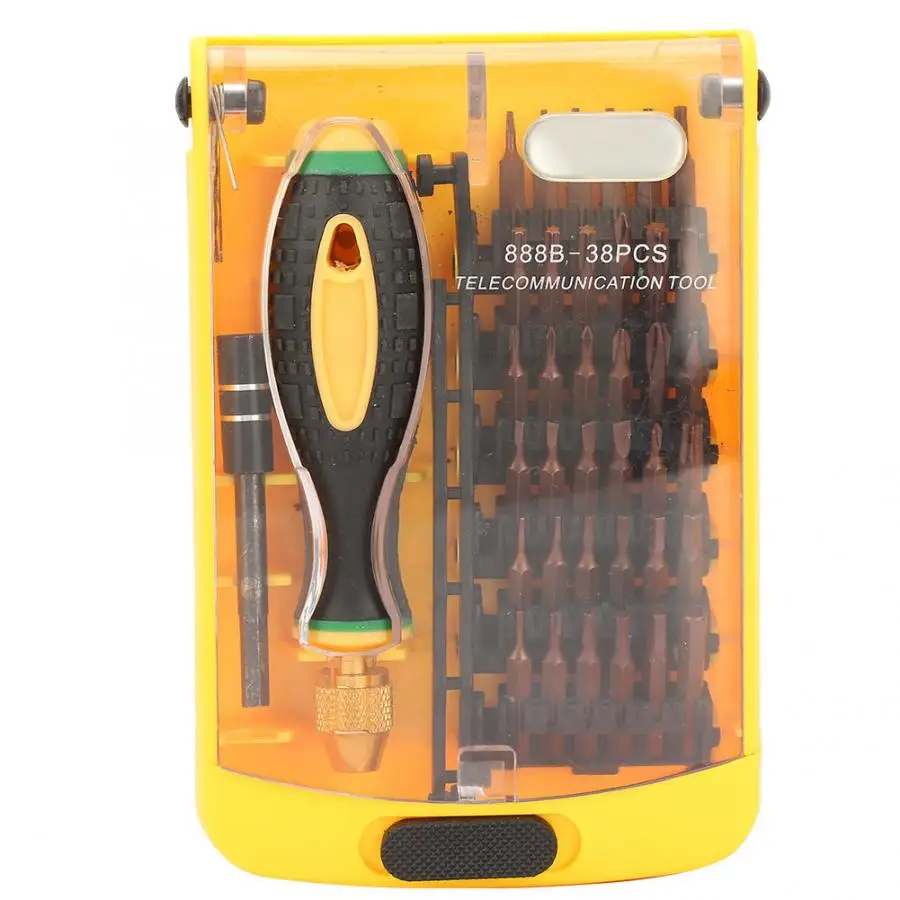 Chrome Vanadium Alloy Steel 38 in 1 Magnetic Screwdriver Set Repair Screwdriver Kit Durable To Use
Chrome Vanadium Alloy Steel 38 in 1 Magnetic Screwdriver Set Repair Screwdriver Kit Durable To Use