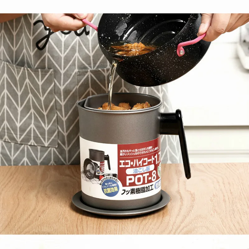 Japan Stainless Steel Leak-proof Oiler stainless steel leakproof oil filter with a tray fried oiler home kitchen supplies
Japan Stainless Steel Leak-proof Oiler stainless steel leakproof oil filter with a tray fried oiler home kitchen supplies