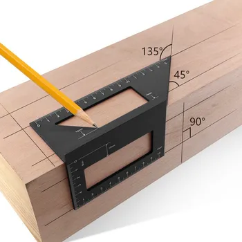 35# Measurement Tool Triangle Square Ruler Aluminum Speed Protractor Miter For Carpenter Tri-square Line Scriber 45/90 Degree
35# Measurement Tool Triangle Square Ruler Aluminum Speed Protractor Miter For Carpenter Tri-square Line Scriber 45/90 Degree